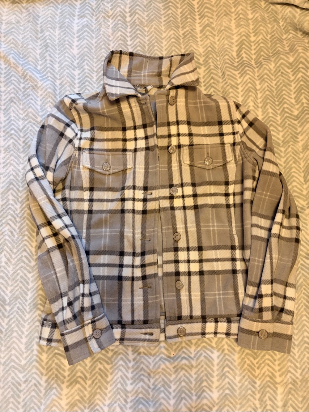 Grey Fleece Shacket/ Jacket